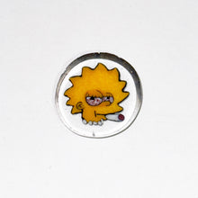 Load image into Gallery viewer, Malachi Wilkinson Stoned Lisa Simpson Coin
