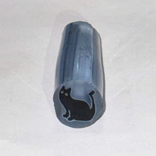 Load image into Gallery viewer, Azul Glass Black Cat Cane
