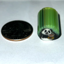 Load image into Gallery viewer, Stephen Boehme Panda Eating Hamburger Cane
