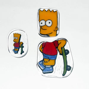 Dave Strobel Bart w/ Skateboard Coin Set