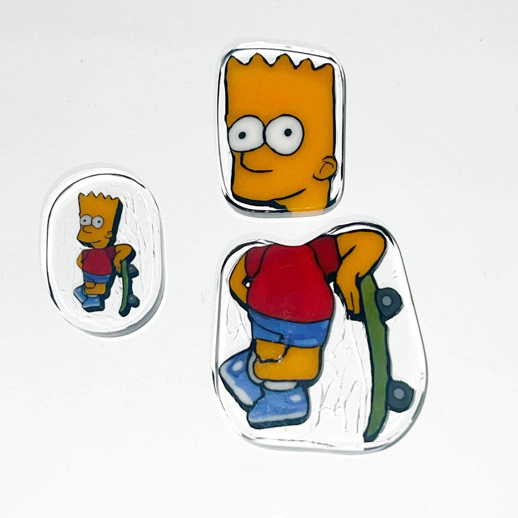 Dave Strobel Bart w/ Skateboard Coin Set