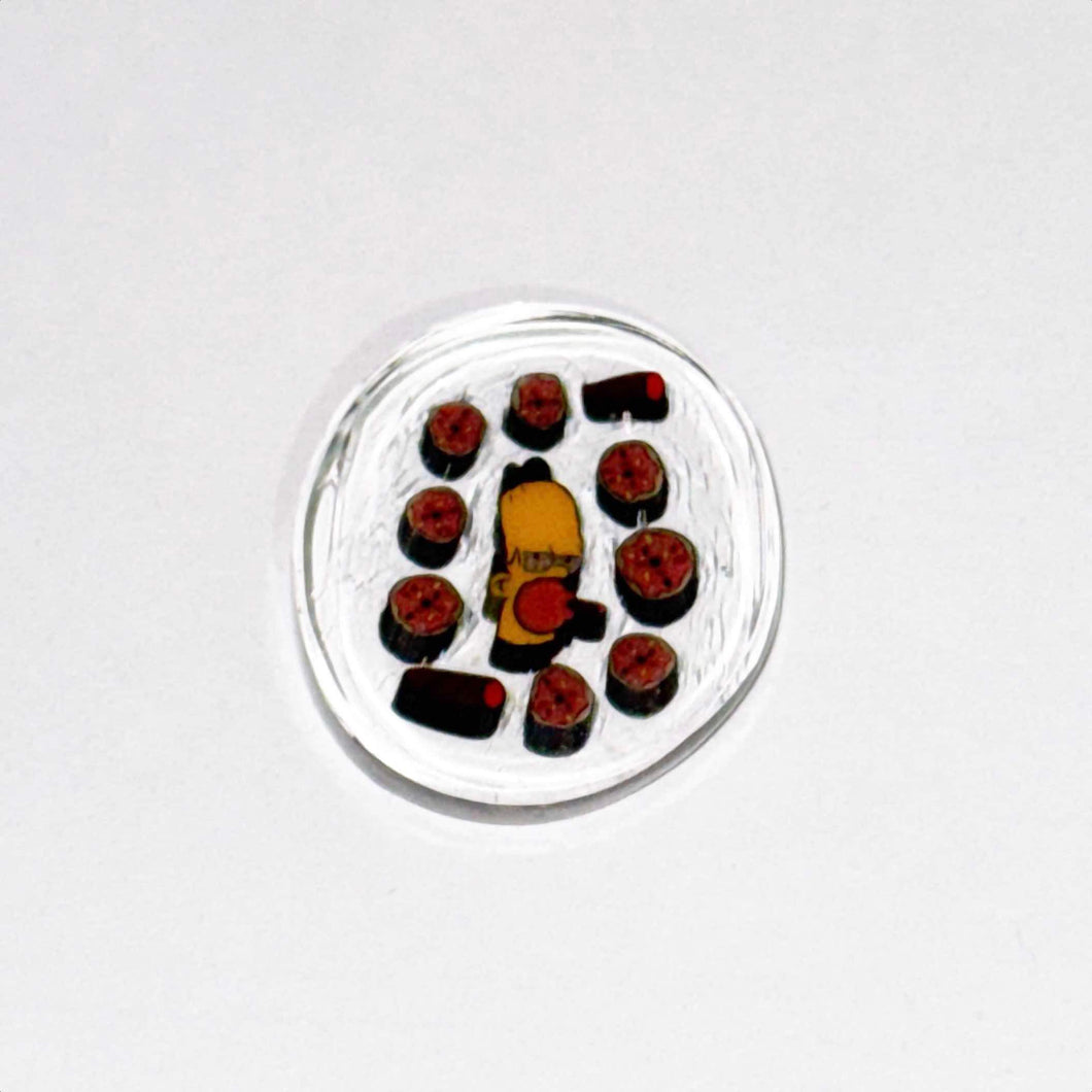 Malachi Wilkinson Homer Simpson Donut/Cigar Cluster Coin