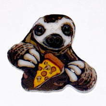 Load image into Gallery viewer, Stephen Boehme Sloth Eating Pizza Coin
