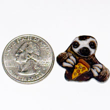 Load image into Gallery viewer, Stephen Boehme Sloth Eating Pizza Coin
