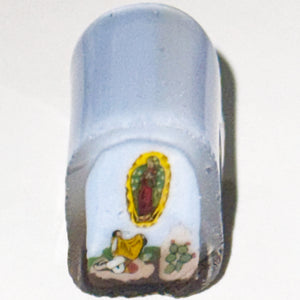 Andres Franco x Priscilla Hernandez Depiction of Juan Diego and La Virgen de Guadalupe Cane