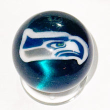 Load image into Gallery viewer, Keys Glass Seahawks Marble
