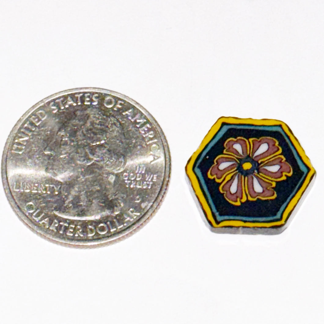 Stephen Boehme Hexagon Flower Tile Coin