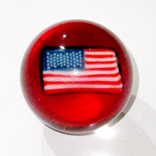 Load image into Gallery viewer, Keys Glass American Flag Marble

