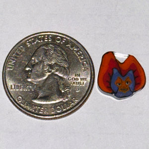 Karl Taylor Orange & Red Flower Face Coin