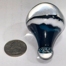 Load image into Gallery viewer, Erik Anders Large Blue Checkerboard End Cane
