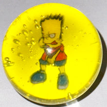 Load image into Gallery viewer, Keys Glass Slingshot Bart Simpson Marble
