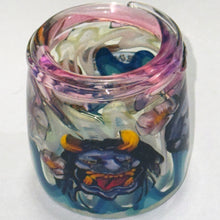 Load image into Gallery viewer, Stephen Boehme Blue Ogre Mask Jar
