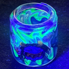 Load image into Gallery viewer, Stephen Boehme Blue Ogre Mask Jar
