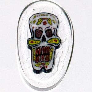 Dave Strobel x Arik Krunk x Hermit Glass Sugar Skull Coin