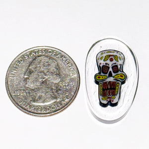 Dave Strobel x Arik Krunk x Hermit Glass Sugar Skull Coin