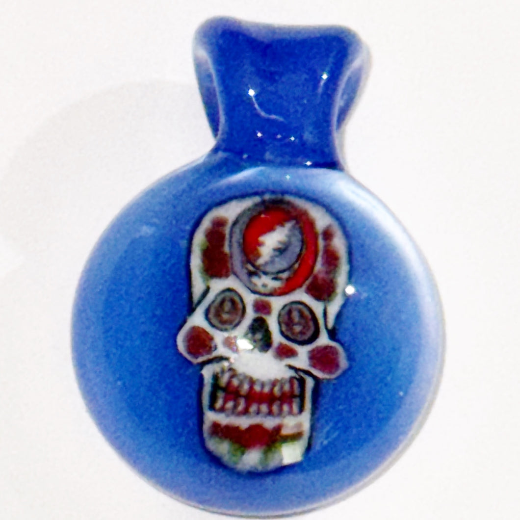 Dave Strobel Sugar Skull Stealie Pendant