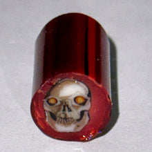 Load image into Gallery viewer, Stephen Boehme Skull Cane #3 (Red Background)
