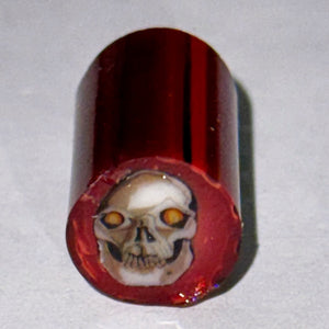 Stephen Boehme Skull Cane #3 (Red Background)
