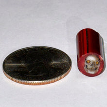 Load image into Gallery viewer, Stephen Boehme Skull Cane #3 (Red Background)
