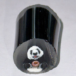 Stephen Boehme Panda Eating Donut Cane