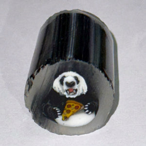 Stephen Boehme Panda Eating Pizza Cane