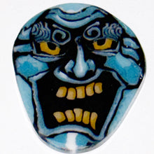 Load image into Gallery viewer, Stephen Boehme Blue Japanese Noh Mask
