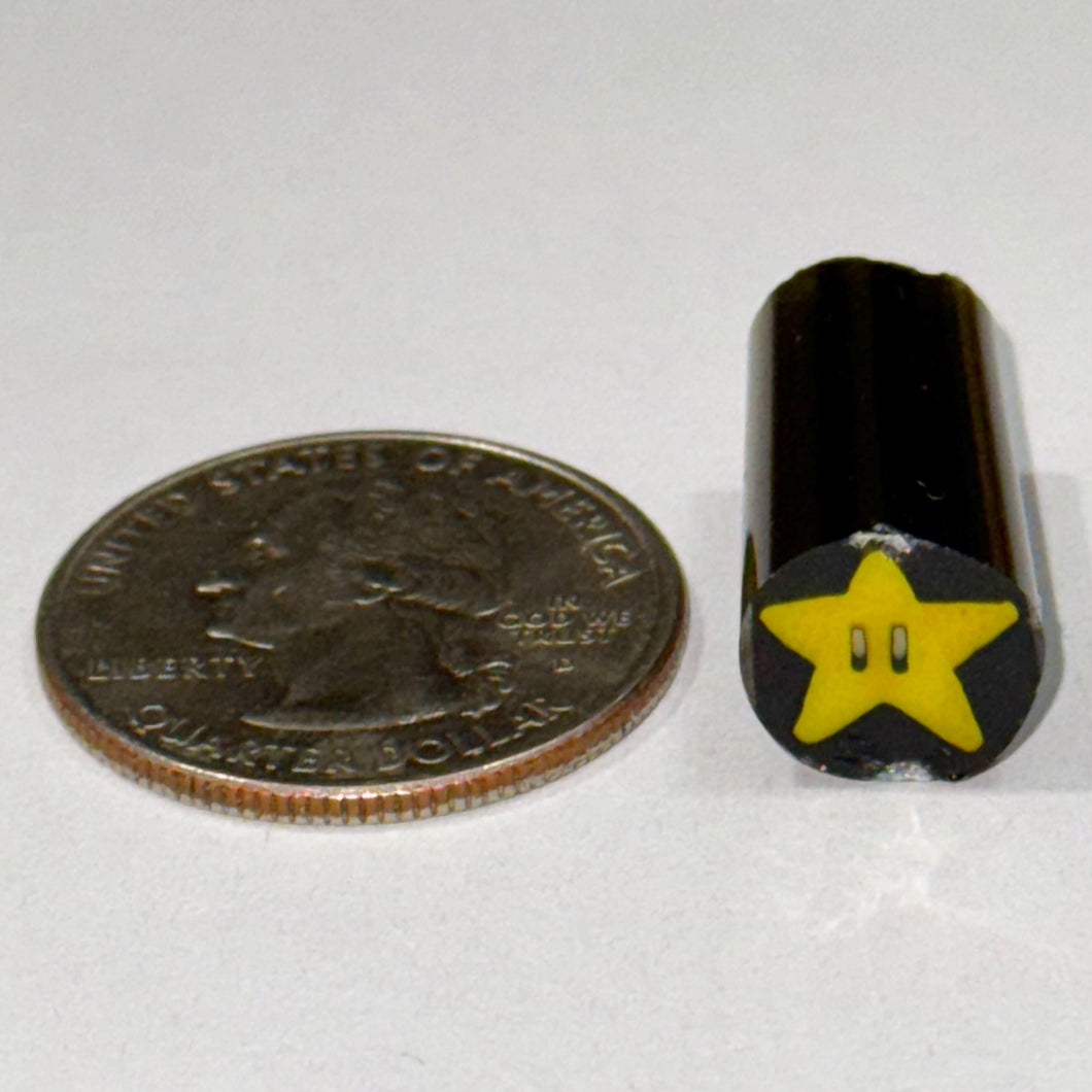 Golden Gate Glassworks Mario Star Cane