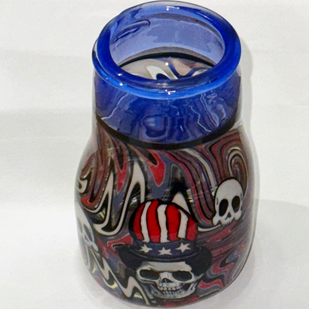 Stephen Boehme x Hendy Glass Uncle Sam Jar