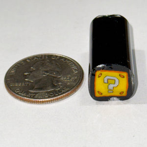 Golden Gate Glassworks Mario Question Block Cane
