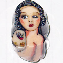 Load image into Gallery viewer, Stephen Boehme Tattooed Mermaid End Cane

