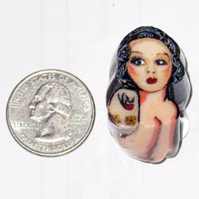 Load image into Gallery viewer, Stephen Boehme Tattooed Mermaid End Cane
