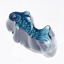 Load image into Gallery viewer, Stephen Boehme Blue Koi Fish Paperweigbt
