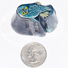 Load image into Gallery viewer, Stephen Boehme Blue Koi Fish End Cane
