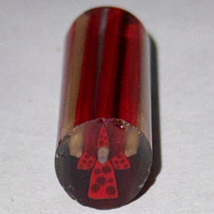 Dapo Glass Red Wizard Cane