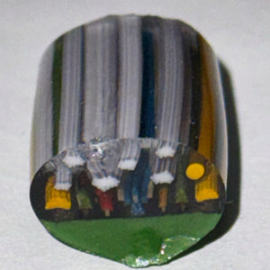 Dapo Glass Wizard Scene Cane