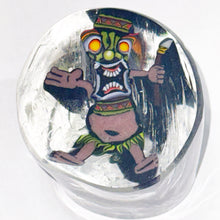 Load image into Gallery viewer, Stephen Boehme x Dapo Glass Tiki Man Paperweight
