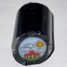 Load image into Gallery viewer, Dapo Glass Mushroom Scene Cane
