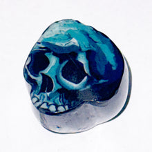 Load image into Gallery viewer, Stephen Boehme Blue Skull Paperweight
