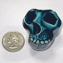 Load image into Gallery viewer, Stephen Boehme Blue Skull Component Paperweight
