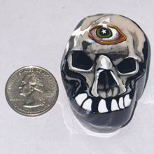 Load image into Gallery viewer, Stephen Boehme Third Eye Skull Paperweight
