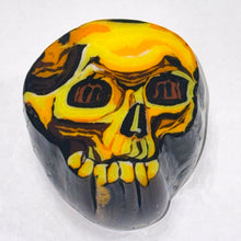 Load image into Gallery viewer, Stephen Boehme Yellow Skull Paperweight
