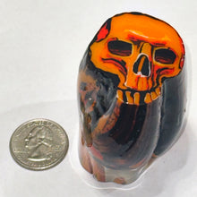 Load image into Gallery viewer, Stephen Boehme Orange Skull End Cane
