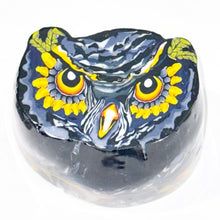 Load image into Gallery viewer, Stephen Boehme Blue Owl Eyes Paperweigbt
