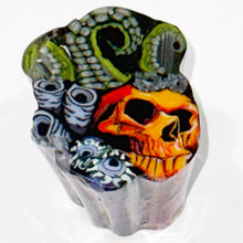 Load image into Gallery viewer, Stephen Boehme Orange Skill w/Tentacle Paperweight
