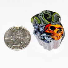 Load image into Gallery viewer, Stephen Boehme Orange Skill w/Tentacle Paperweight
