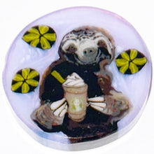 Load image into Gallery viewer, Stephen Boehme Iced Mocha Drinking Sloth Coin
