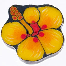 Load image into Gallery viewer, Dapo Glass Hibiscus Flower Coin
