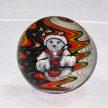 Load image into Gallery viewer, Stephen Boehme Polar Bear Cola Christmas Marble
