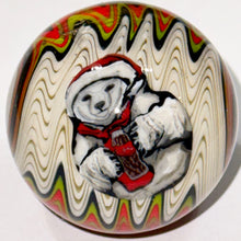 Load image into Gallery viewer, Stephen Boehme Polar Bear Cola Christmas Marble
