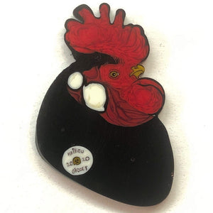 Mathieu Grodet Big Rooster Black Coin